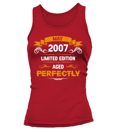 May 2007 Vintage Birthday Present Tank top Woman
