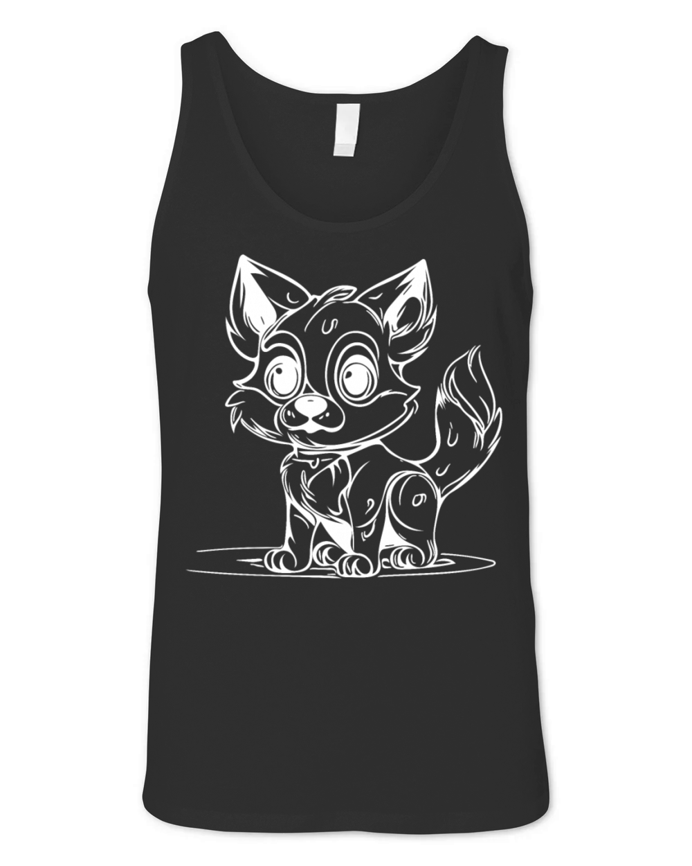 Cute Childrens Dog Portrait For Dog Owners Unisex Jersey Tank