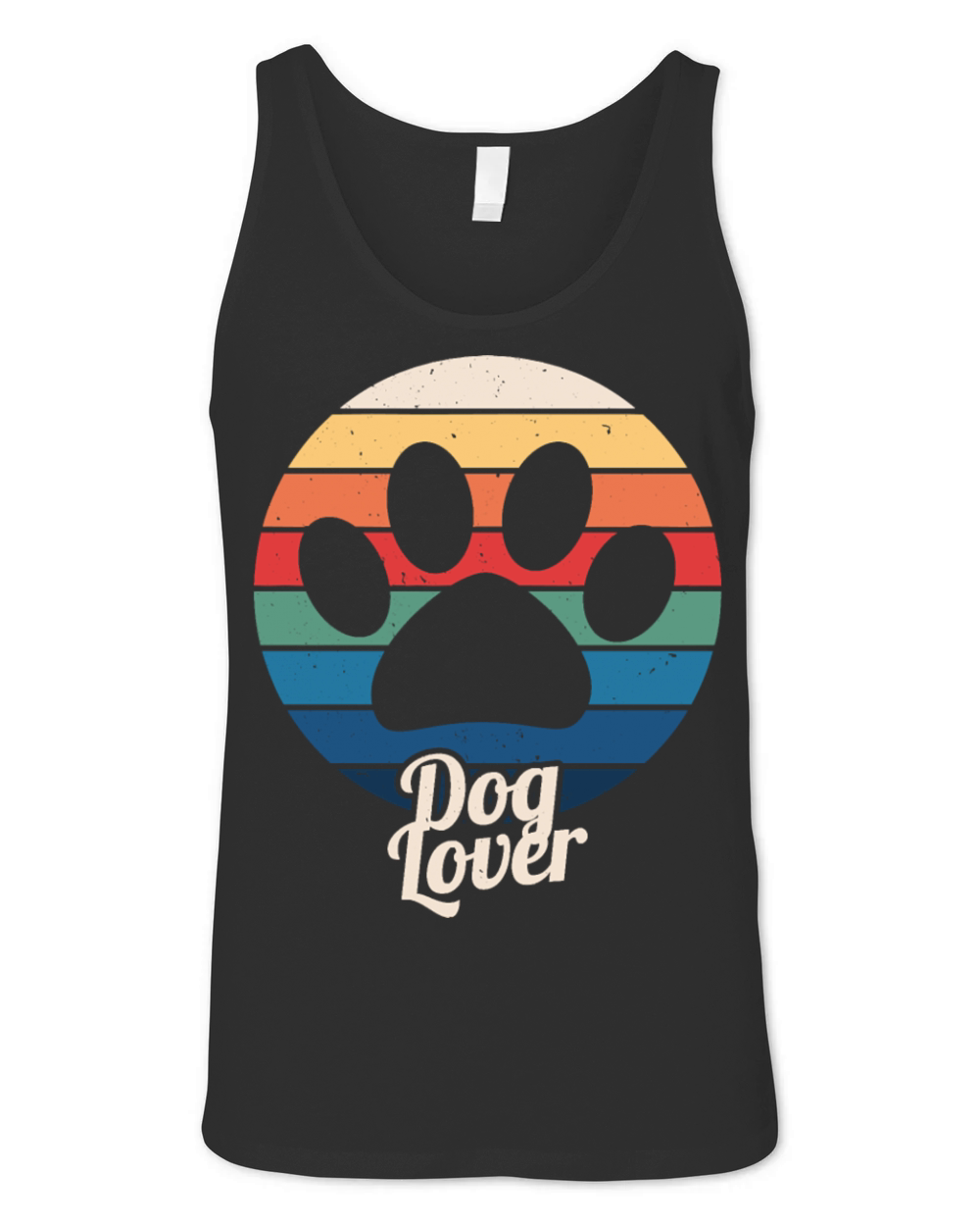 Dog lover vintage retro Unisex Jersey Tank