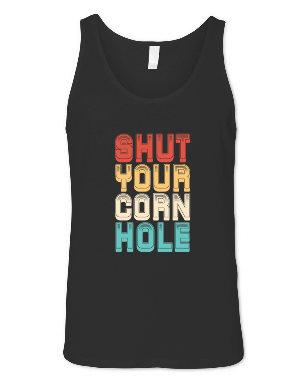 Shut Your Corn Hole Retro Vintage Unisex Jersey Tank