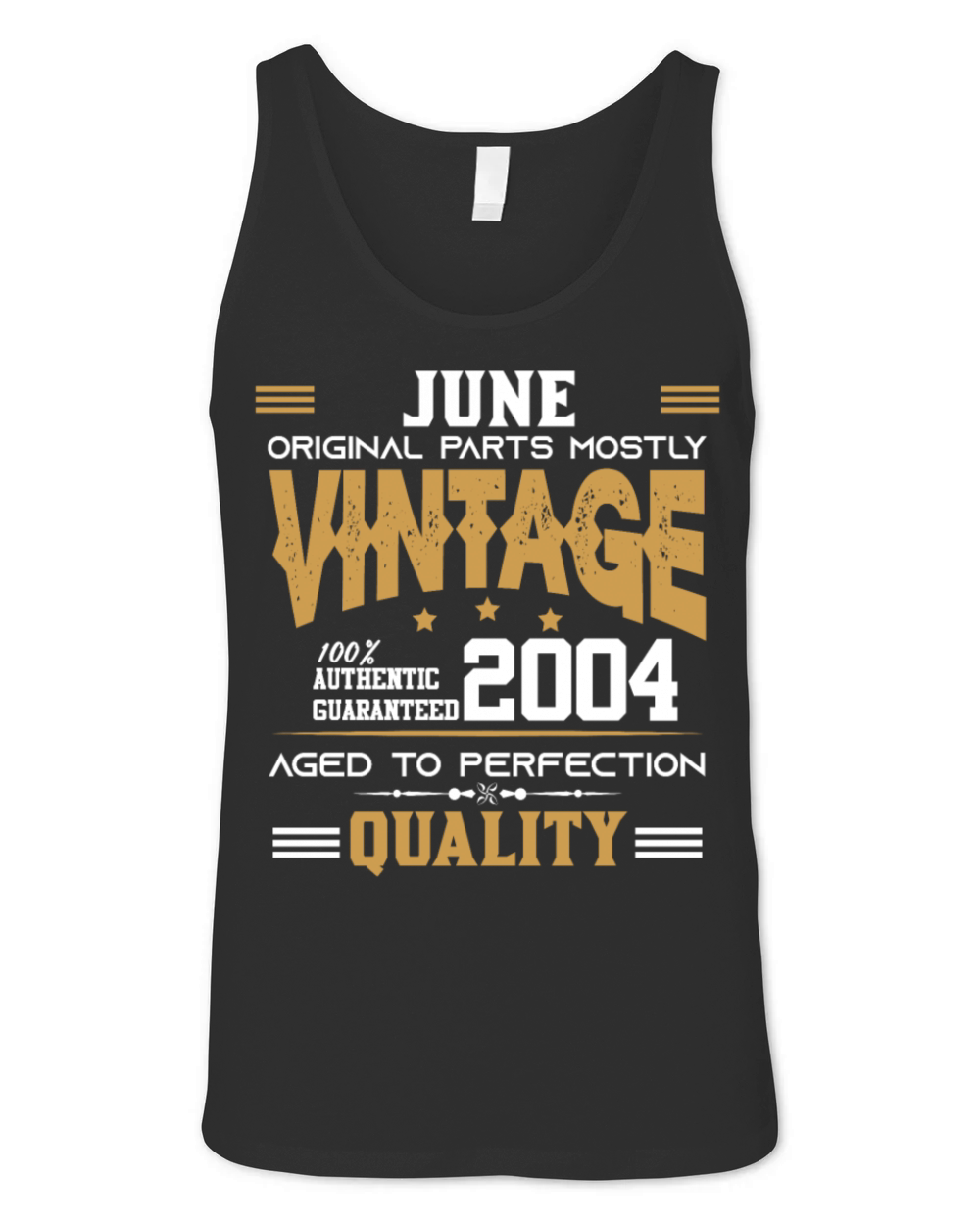 Vintage Aged To Perfection June 2004 Unisex Jersey Tank