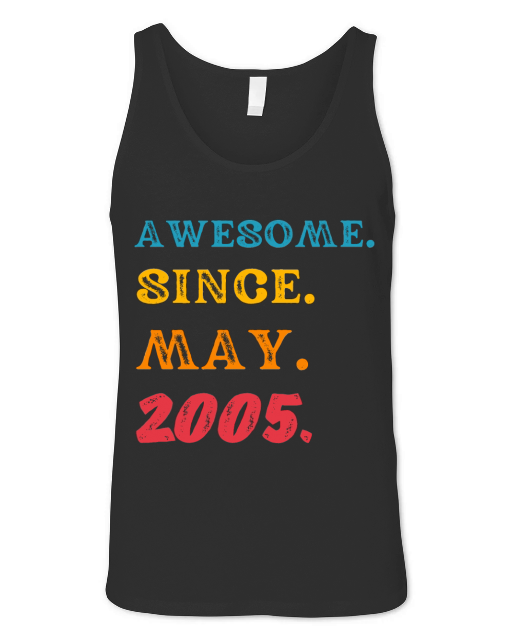 Vintage amesome since May 2005 T-Shirt - Best 18th Unisex Jersey Tank
