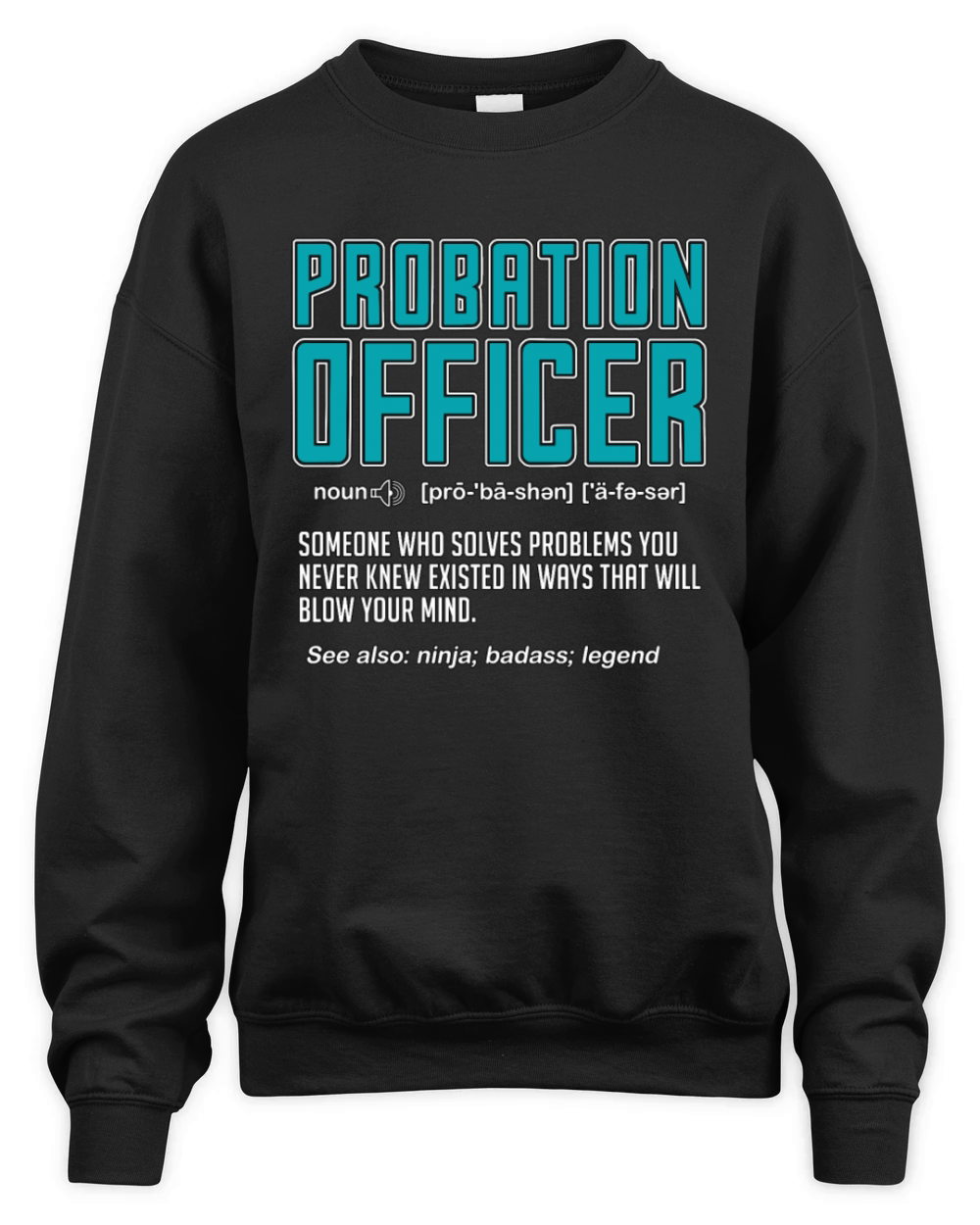 Probation Officer Someone Who Law Enforcement Unisex Premium Crewneck Sweatshirt