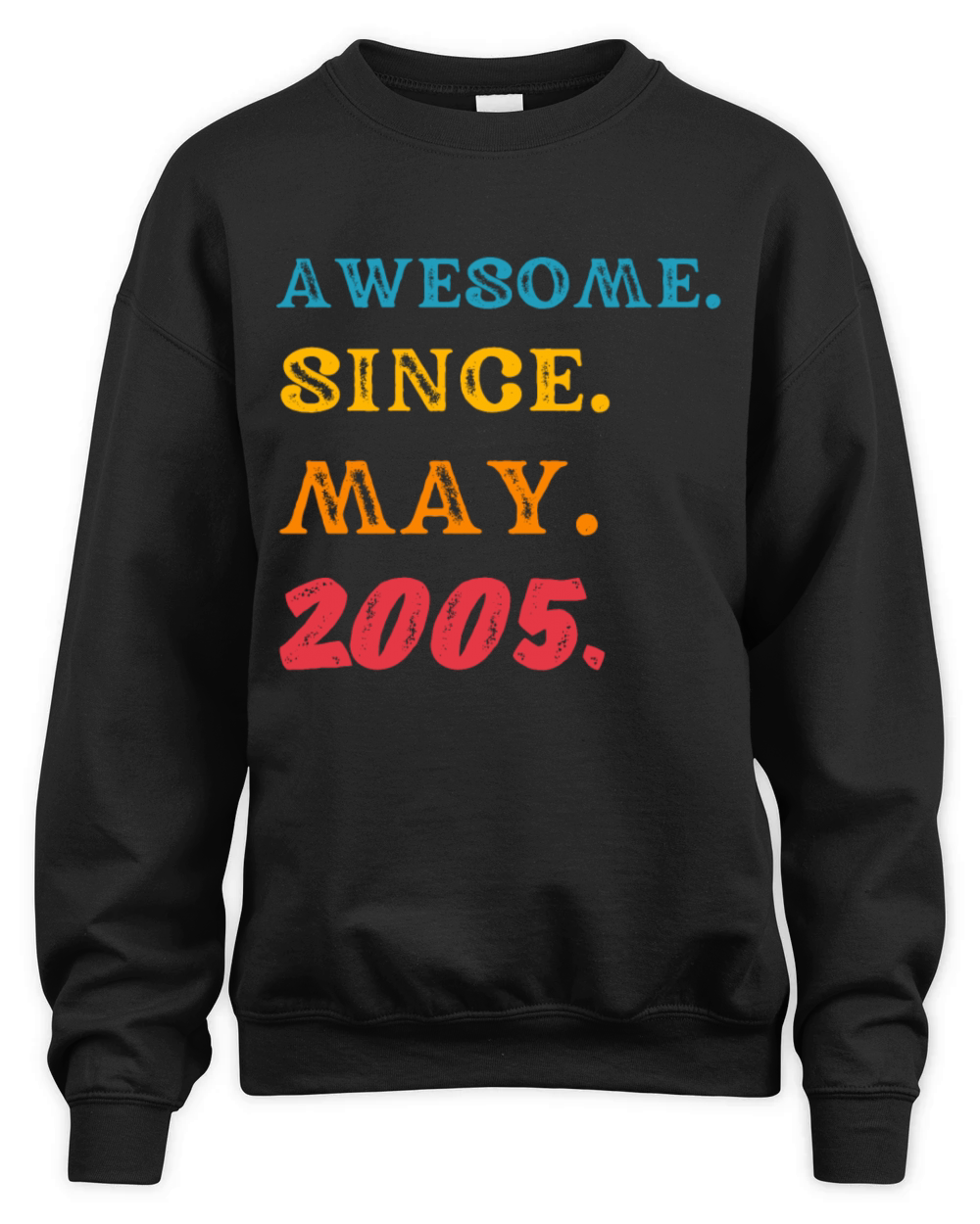 Vintage amesome since May 2005 T-Shirt - Best 18th Unisex Premium Crewneck Sweatshirt
