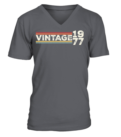 Vintage 1977 Gifts Legend for 46 Years Old - 46th V-Neck T-shirt
