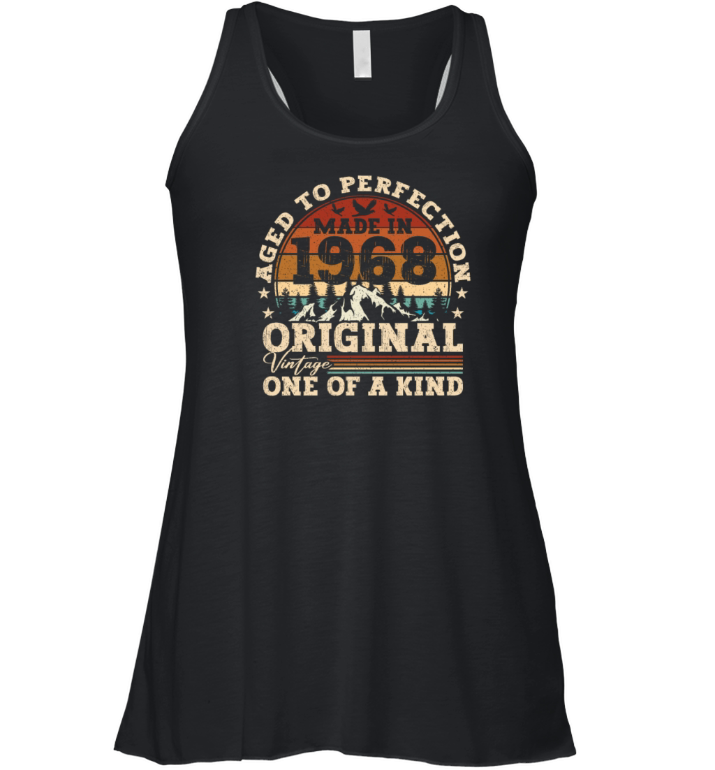 Original 1968 Vintage Vintage Birthday Retro Women's Flowy Tank Top