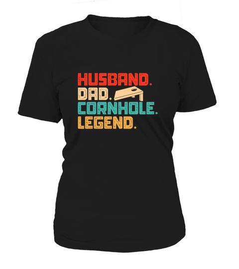 Husband Dad Cornhole Legend Retro Vintage Women's T-Shirt