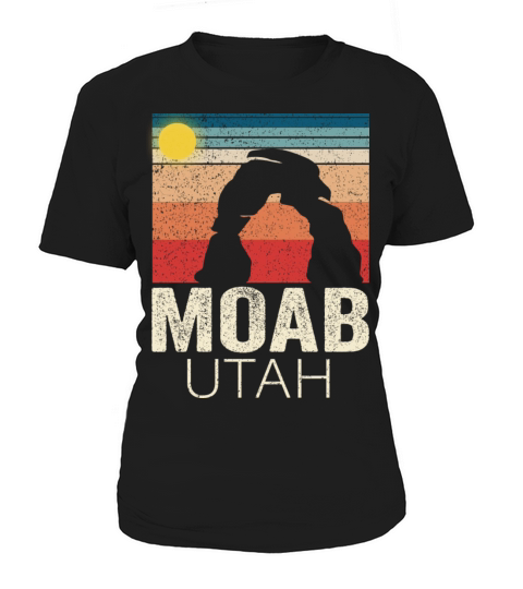 Moab Utah Retro Sunset Vintage Road Moab City Women's T-Shirt