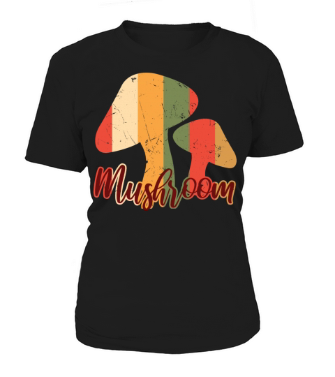 Mushroom Vintage Distressed Women's T-Shirt