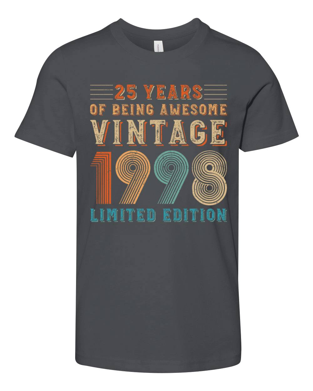25 years of being awesome vintage 1998 limited edi Youth Unisex Jersey Tee