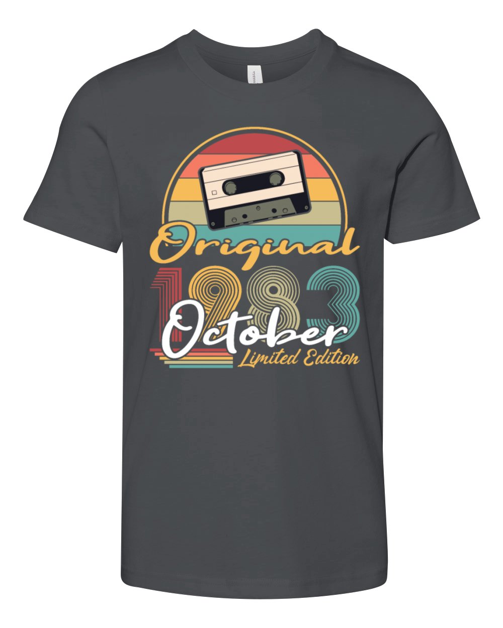 40th birthday october 1983 original 1983 Youth Unisex Jersey Tee
