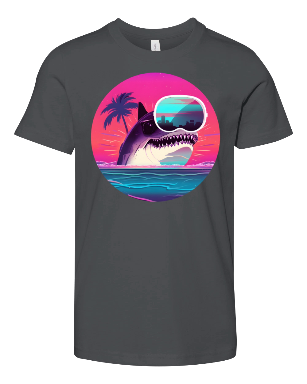 80s 90s Vintage Shark Style Youth Unisex Jersey Tee