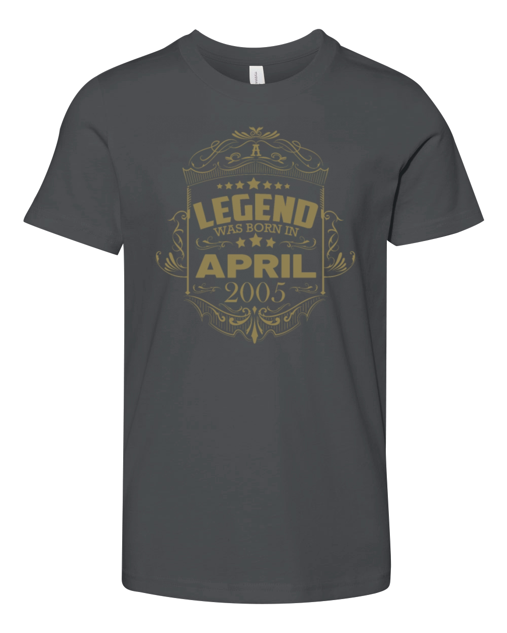 A legend was born in April 2005 Youth Unisex Jersey Tee
