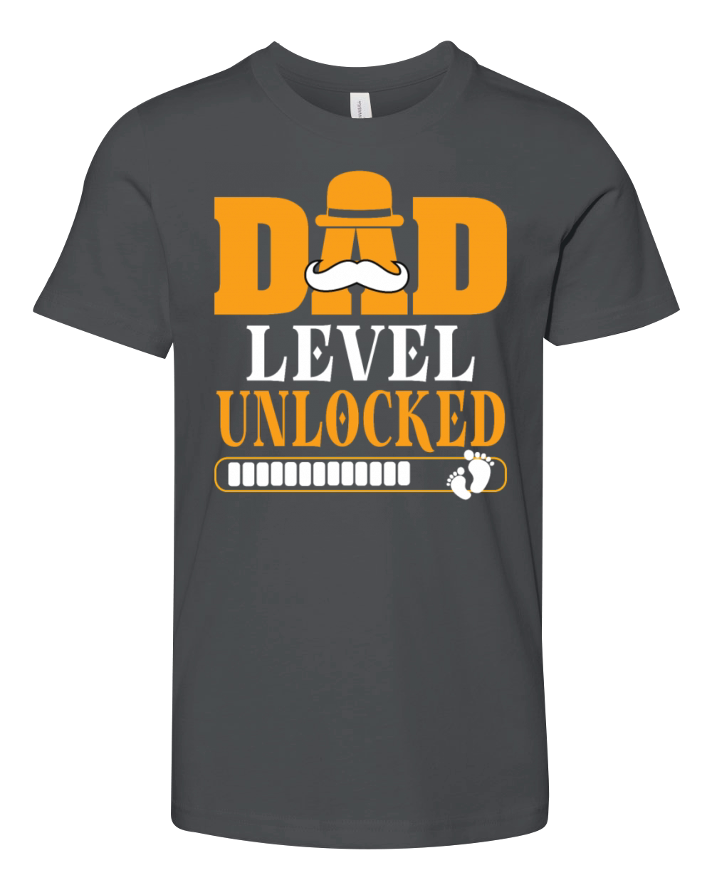 Dad Level Unlocked Gamer Dad Soon To Be Father Youth Unisex Jersey Tee