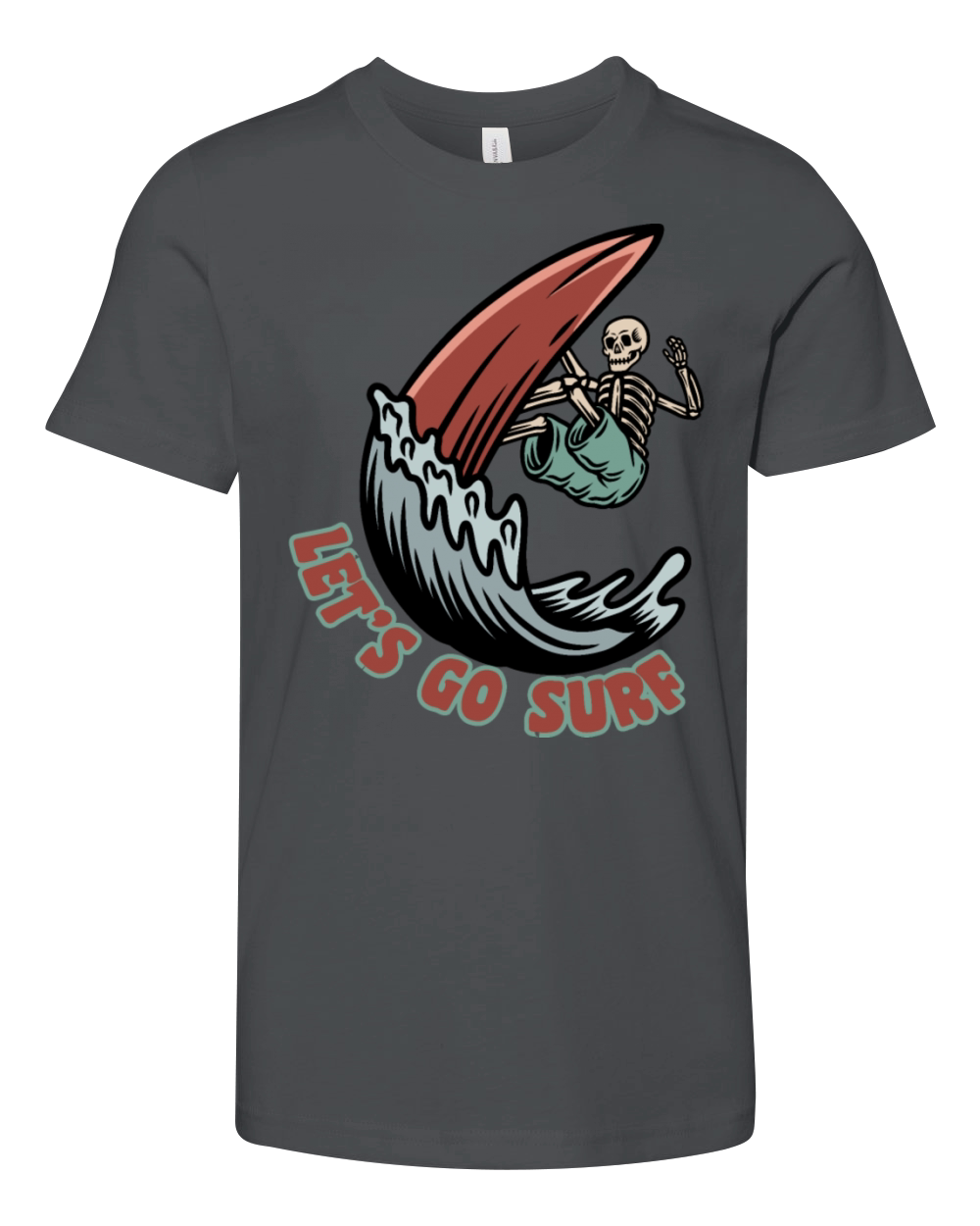 lets go surfing Youth Unisex Jersey Tee
