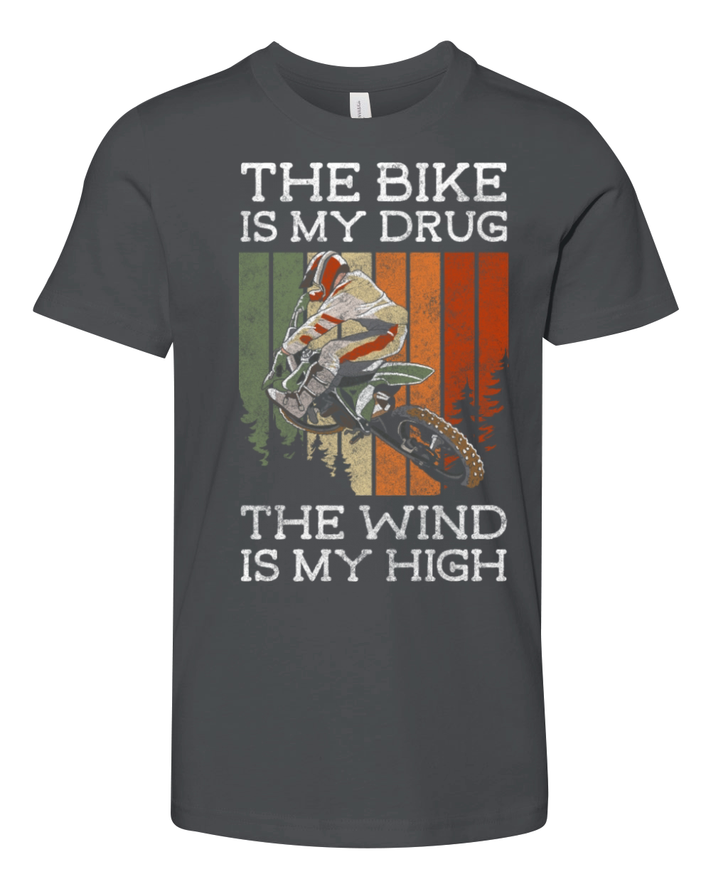 Mountain Bike Adrenaline Motocross Extreme Sport Youth Unisex Jersey Tee