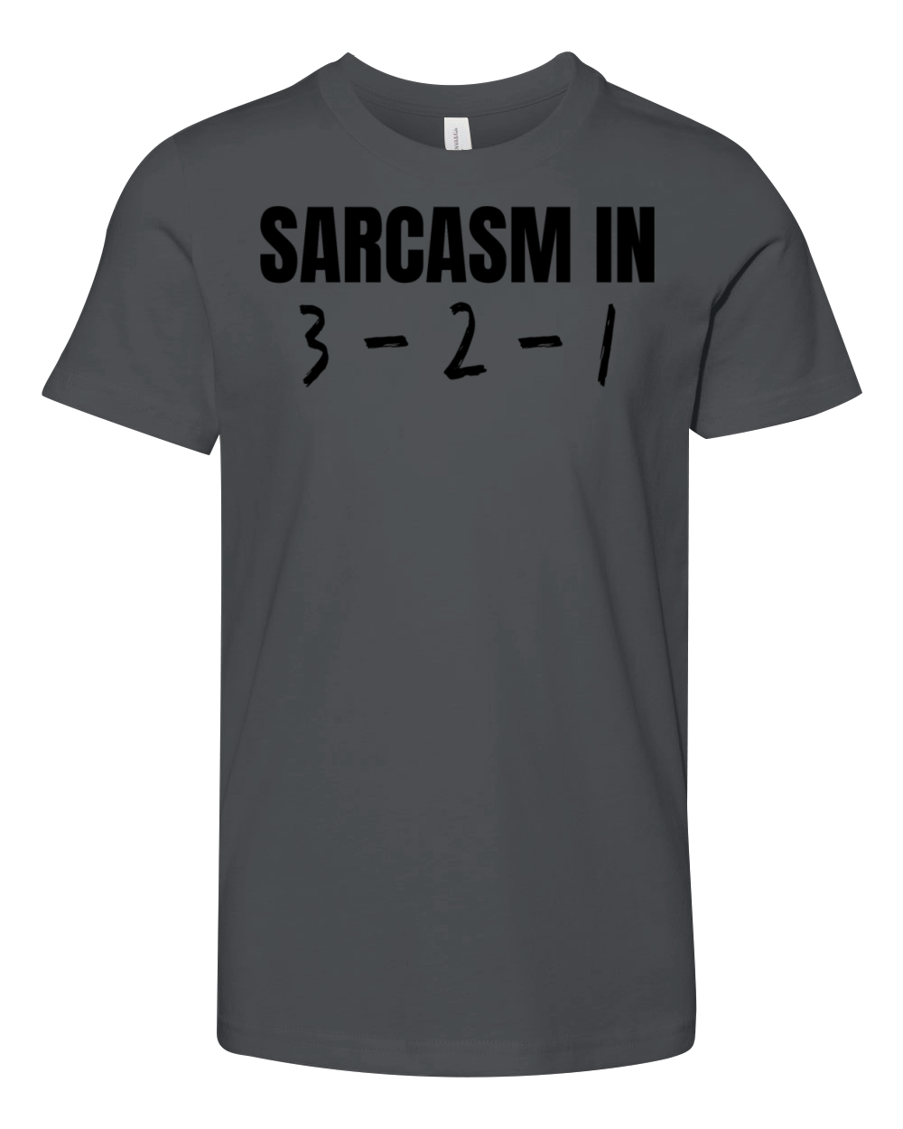 Sarcasm in 3 - 2 - 1 Youth Unisex Jersey Tee