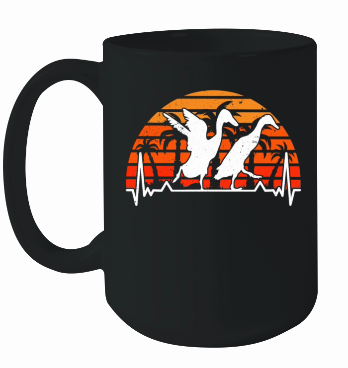 Indian Runner Heartbeat Retro Bottle Duck Ceramic Mug