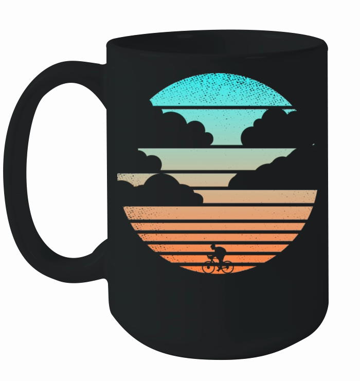 Sunset Cycling Ceramic Mug