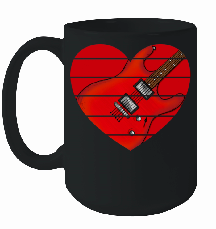 Valentines Guitarist Guitar Teacher Wedding Ceramic Mug