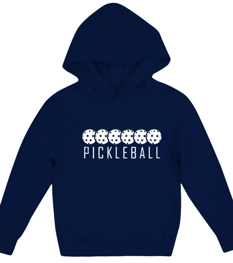 Pickleball Funny Paddle Sports Player Retro Vintag Kids Hoodie