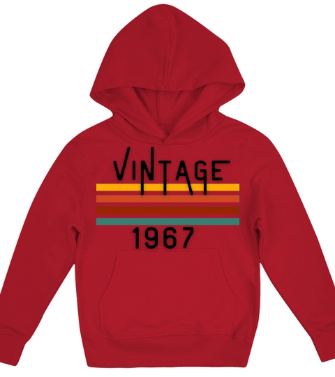Vintage 1967 50th Birthday Fiftieth Gift Kids Hoodie