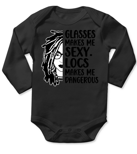 Its the Locs For Me - Afro Hair Black American Long Sleeve Baby One-Piece