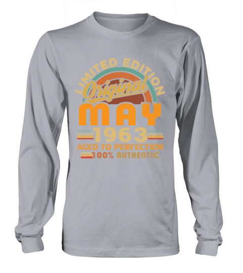 May 1963 Vintage Birthday Gift Long sleeved Unisex