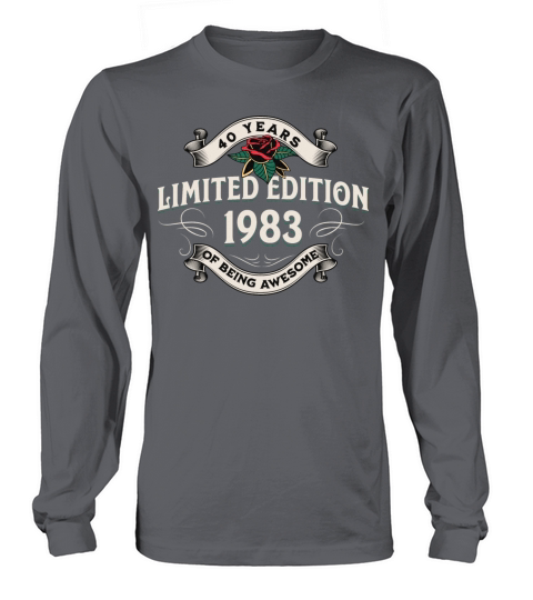 Vintage 1983 40 Years Being Awesome 40th Birthday Long sleeved Unisex