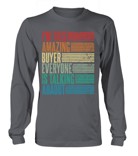 Vintage Buyer Profession Gift Retro Long sleeved Unisex
