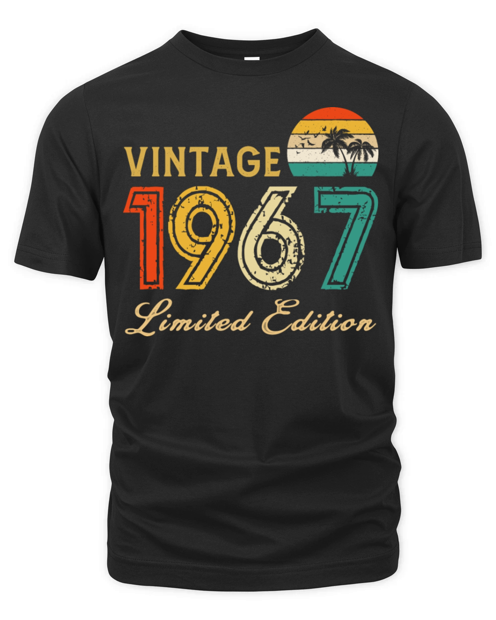 Vintage 1967 Limited Edition Made In 1967 Birthday Organic Unisex T-shirt