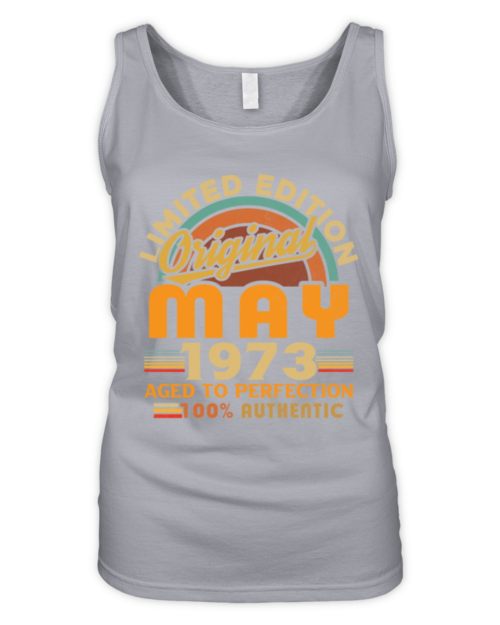 May 1973 Vintage Birthday Gift Organic Women's Tank Top