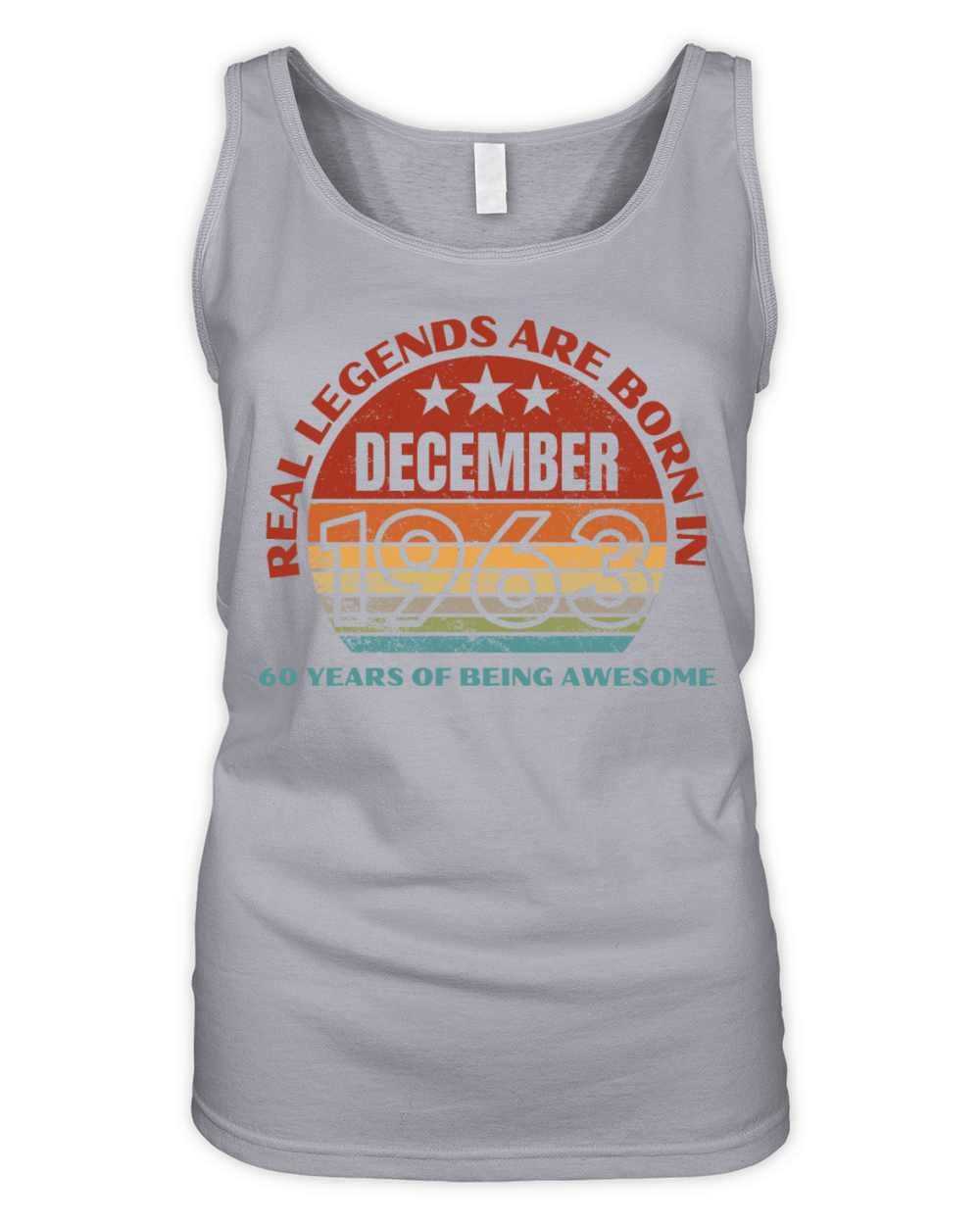Real Legends Are Born In December 1963 60 Years Organic Women's Tank Top