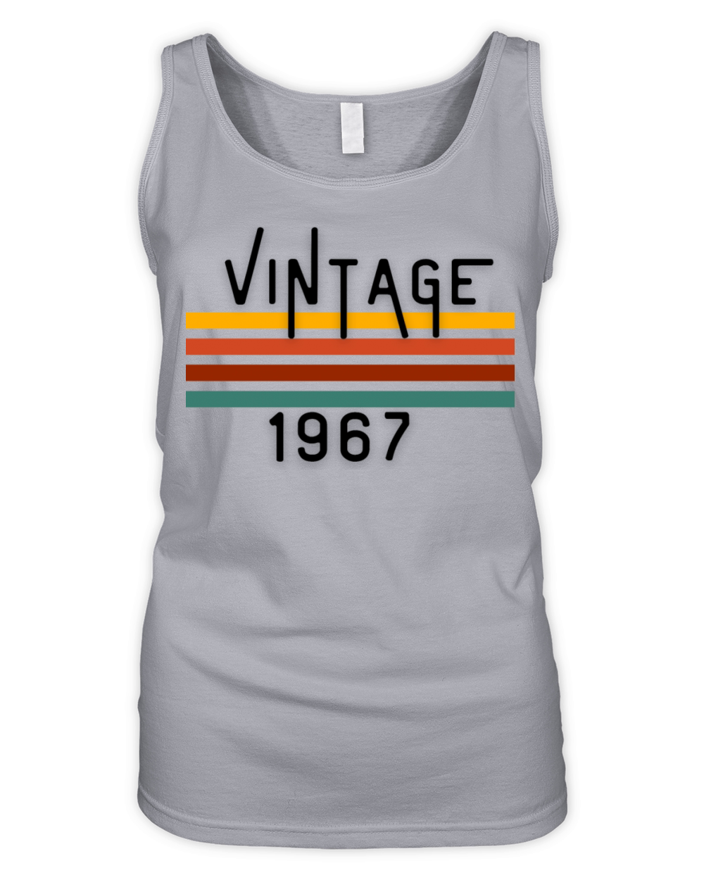 Vintage 1967 50th Birthday Fiftieth Gift Organic Women's Tank Top