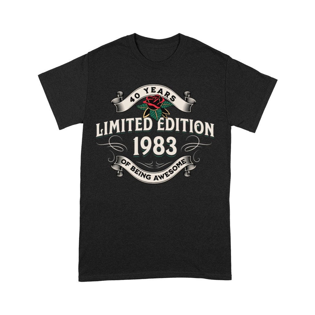 Vintage 1983 40 Years Being Awesome 40th Birthday Premium T-shirt