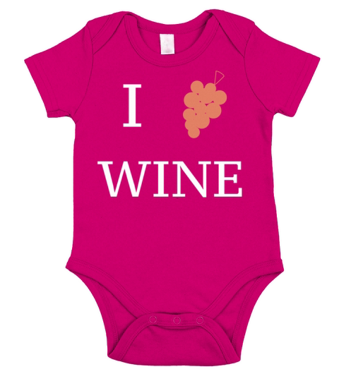 I love wine Short Sleeve Baby One-Piece