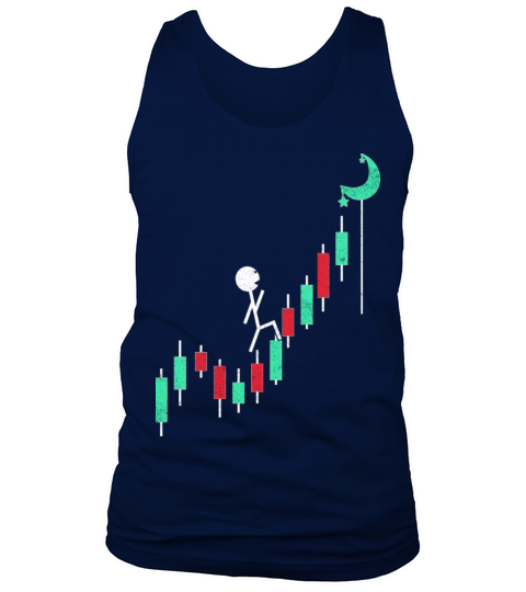 Crypto Trading Hold Vintage Stock Chart To The Tank Top Unisex