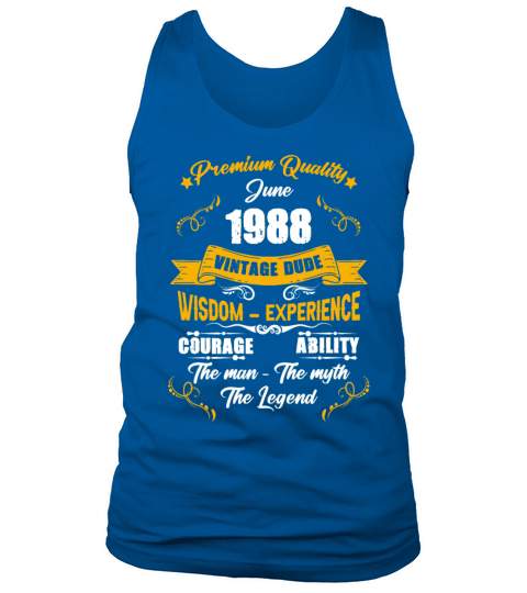 June 1975 Vintage Birthday Present Tank Top Unisex