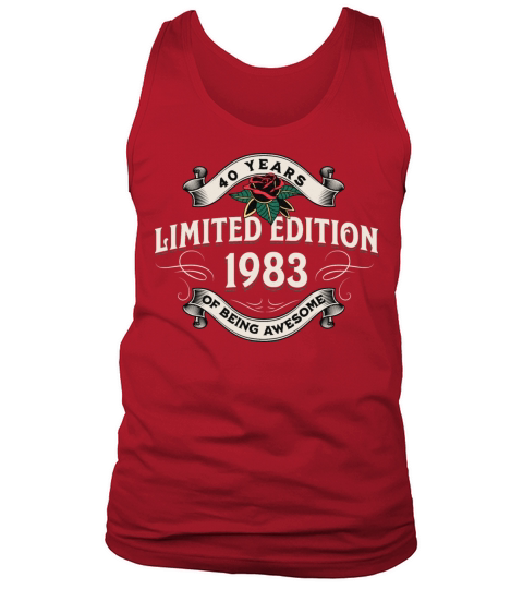Vintage 1983 40 Years Being Awesome 40th Birthday Tank Top Unisex