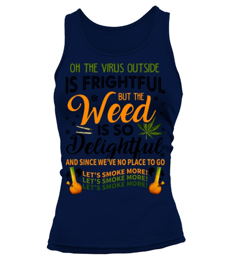 Funny Weed Christmas Tank top Woman