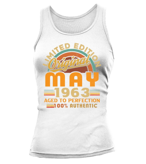 May 1963 Vintage Birthday Gift Tank top Woman