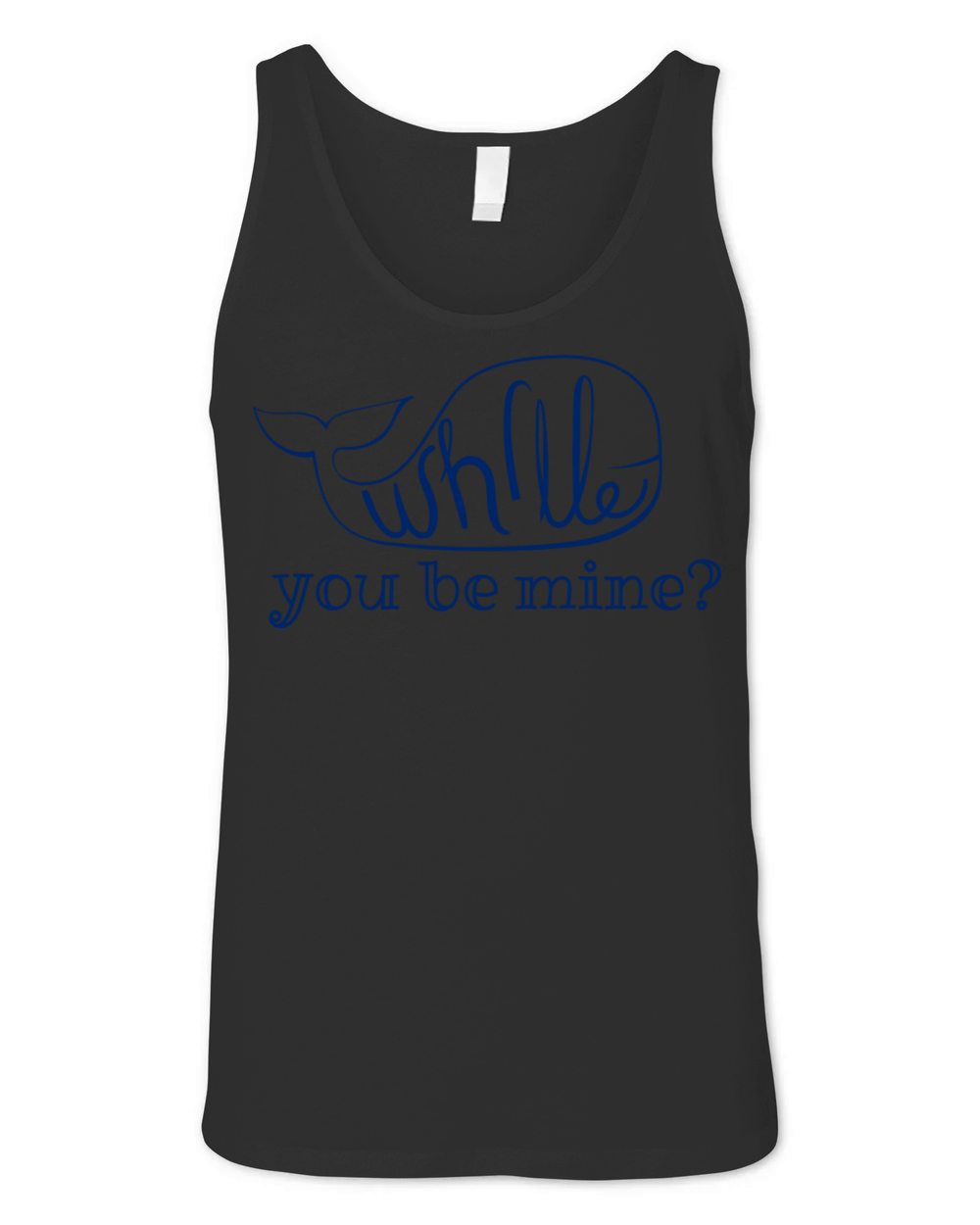 Cute Love Engagement And Wedding Quotes With Whale Unisex Jersey Tank