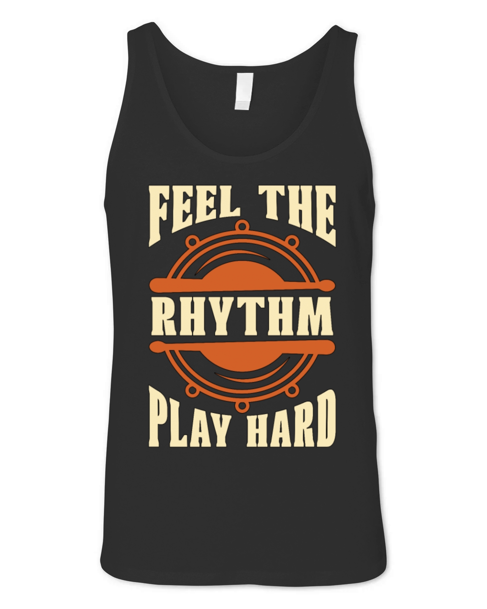 Snare Drum Feel The Rhythm Marching Band Drummer Unisex Jersey Tank