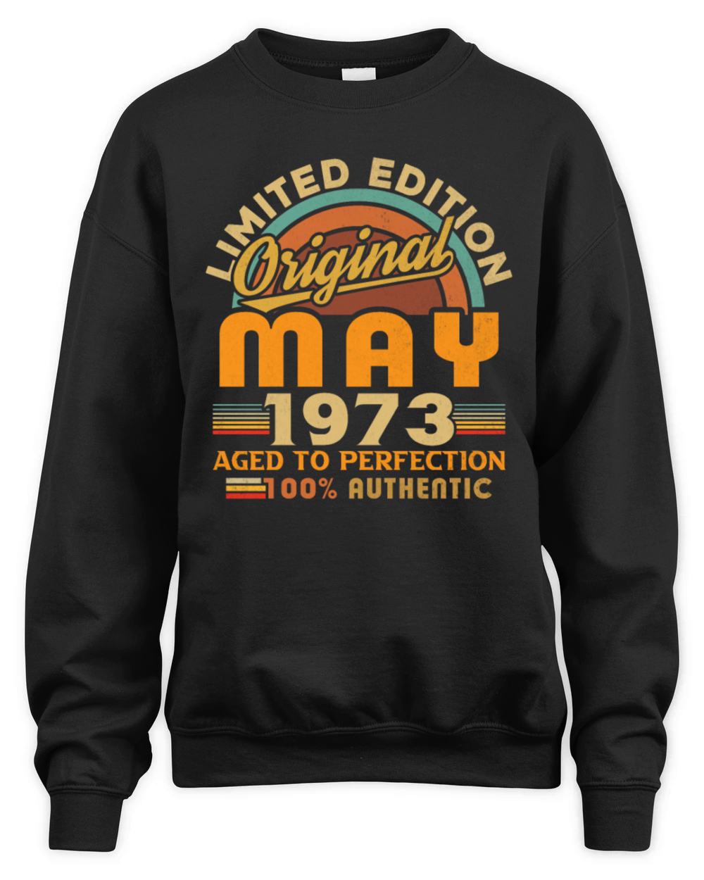 May 1973 Vintage Birthday Gift Unisex Premium Crewneck Sweatshirt