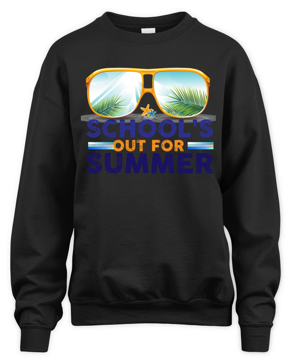 Schools Out For Summer Glasses Last Day Of School Unisex Premium Crewneck Sweatshirt
