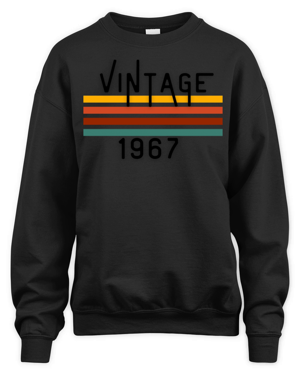 Vintage 1967 50th Birthday Fiftieth Gift Unisex Premium Crewneck Sweatshirt