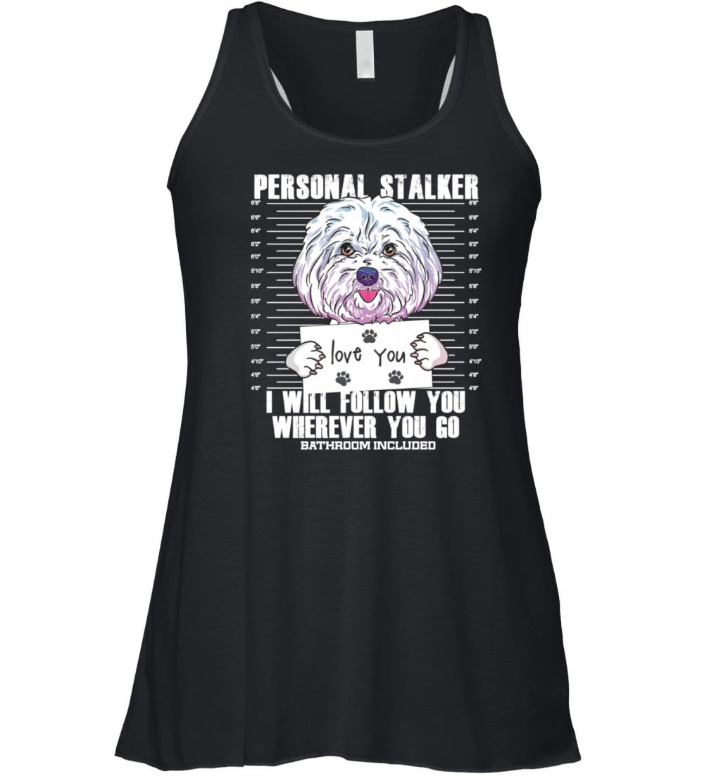 Funny Maltese Malshi Dog Lover Quote Gift For Dad Women's Flowy Tank Top