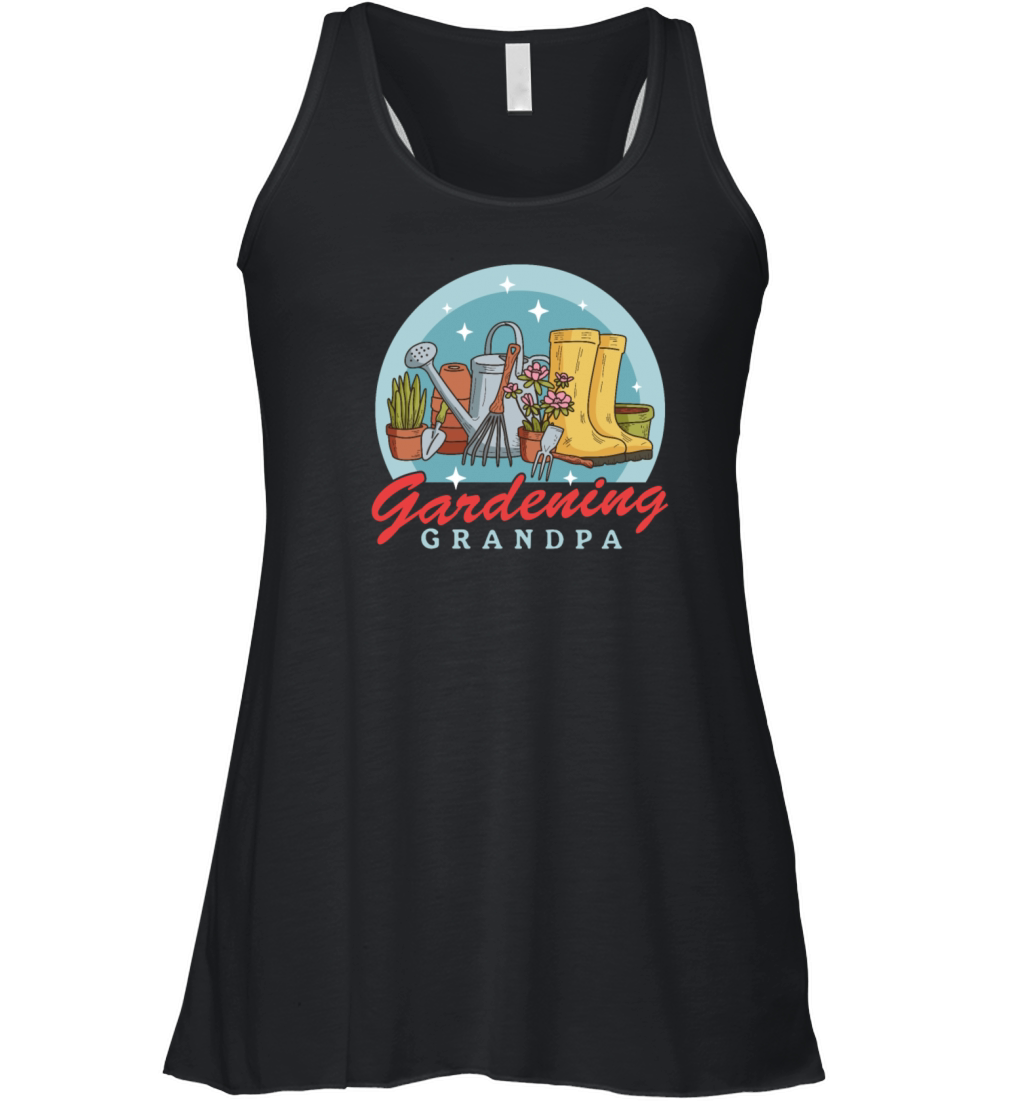 Gardening Grandpa Garden Funny Gardener Women's Flowy Tank Top
