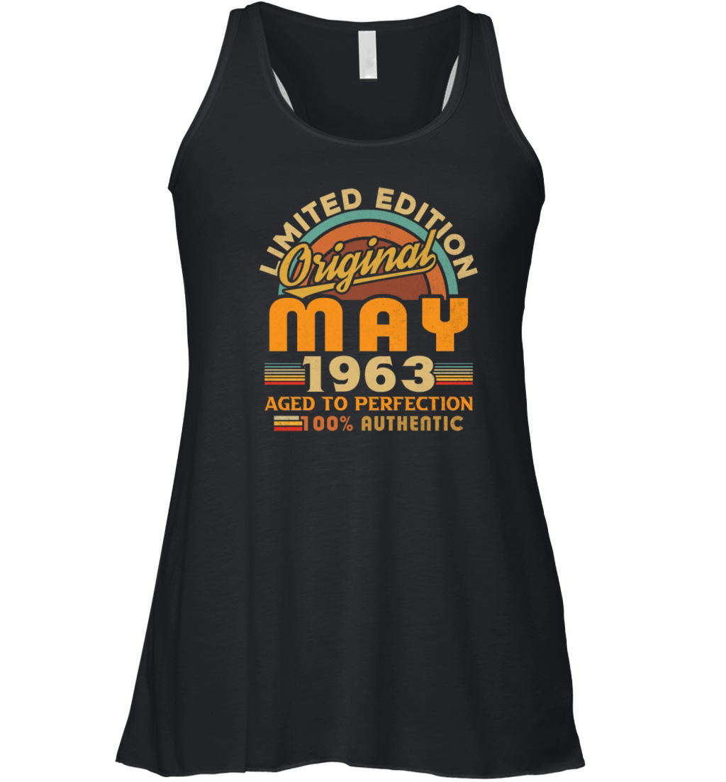 May 1963 Vintage Birthday Gift Women's Flowy Tank Top