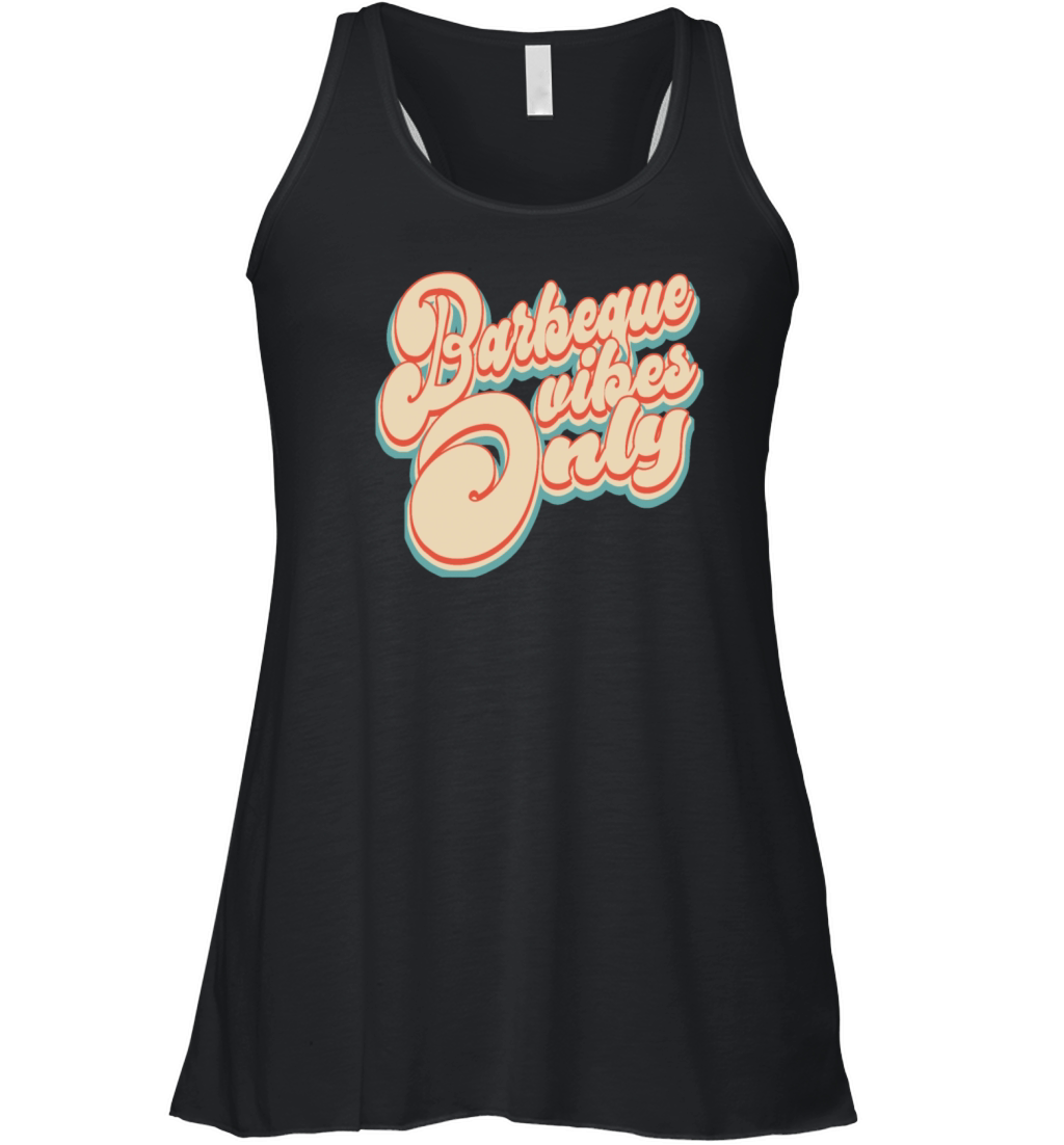 Vintage Barbeque Vibes Only Patriotic 4th of July Women's Flowy Tank Top
